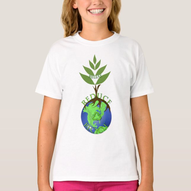 T-shirt Rétablir Réduire Recycler (Devant)