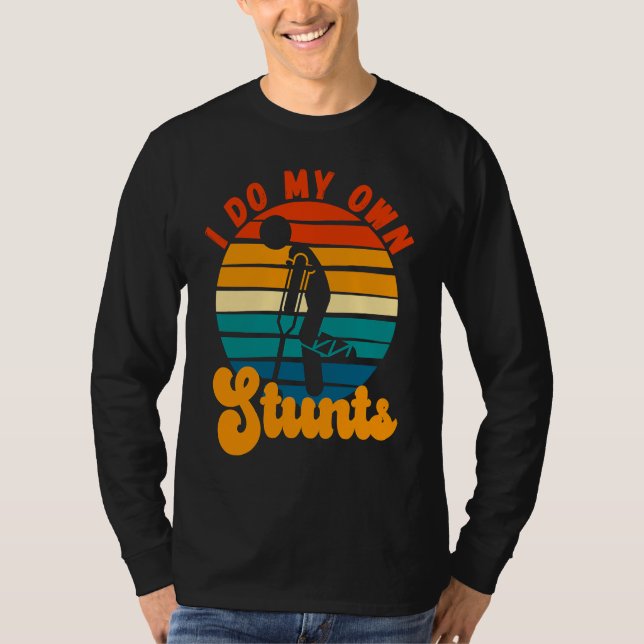 T-shirt Rétablis-toi vite Blessure à la jambe Genou cassé  (Devant)