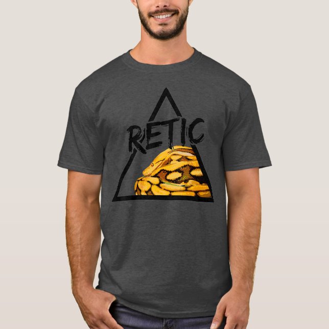 T-shirt Retic Reticulated Python Snake Keeper (Devant)