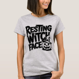 T-shirt Reting Witch face drôle Halloween
