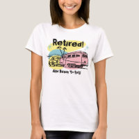 T-shirt retiré rétro par remorque