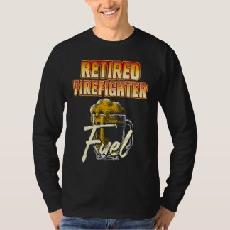 T-shirt Retired Firefighter Beer Fireman Retirement