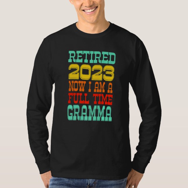 T-shirt Retired Gramma 2023 (Devant)