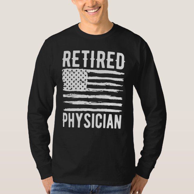 T-shirt Retired Physician Assistant Profession American Fl (Devant)
