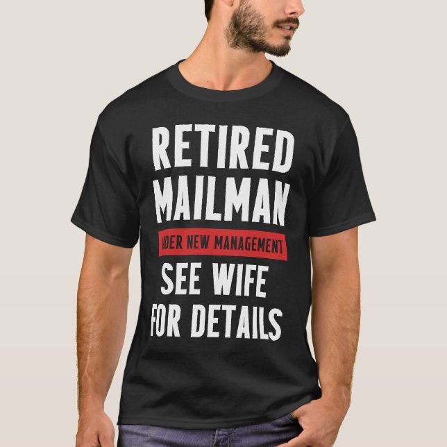 T-shirt Retired Postal Worker Management Wife Mailman Reti (Devant)