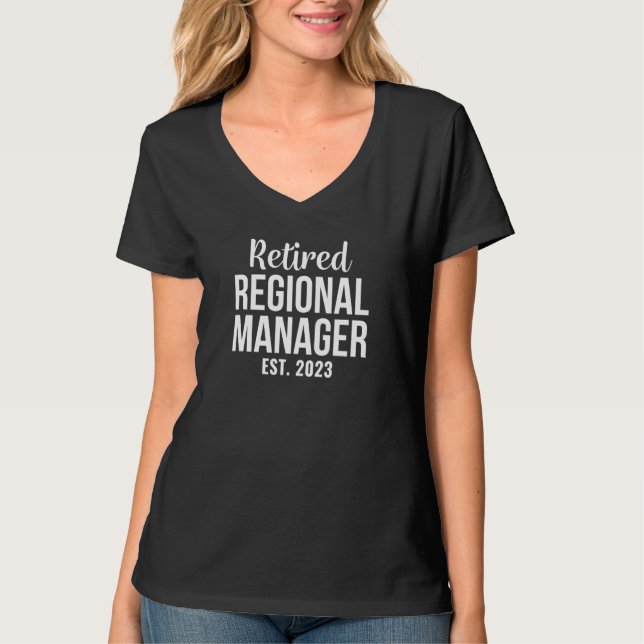 T-shirt Retired Regional Manager Retirement (Devant)