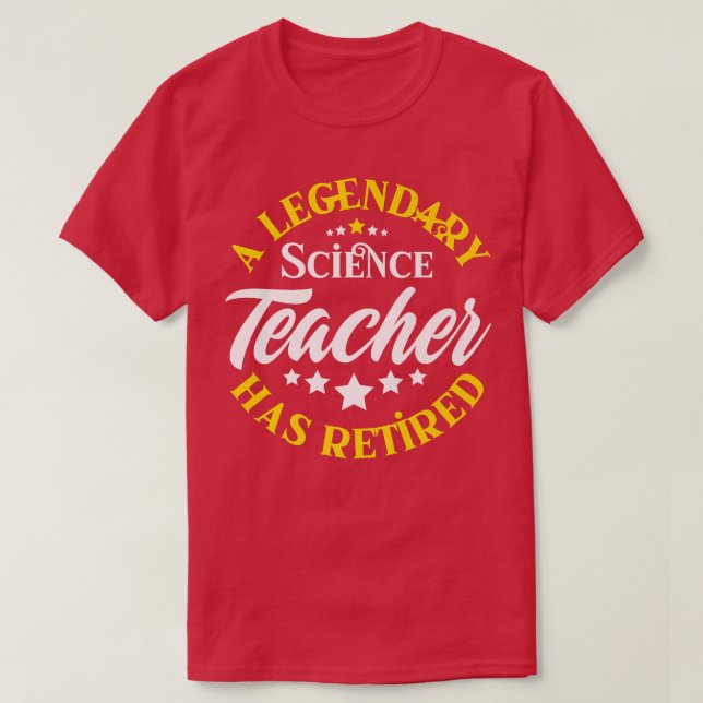 T-shirt Retired Science Teacher Class Of 2022 2023 Retirem (Design devant)