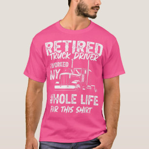 T-shirt Retired Truck Driver Trucker Retirement2479