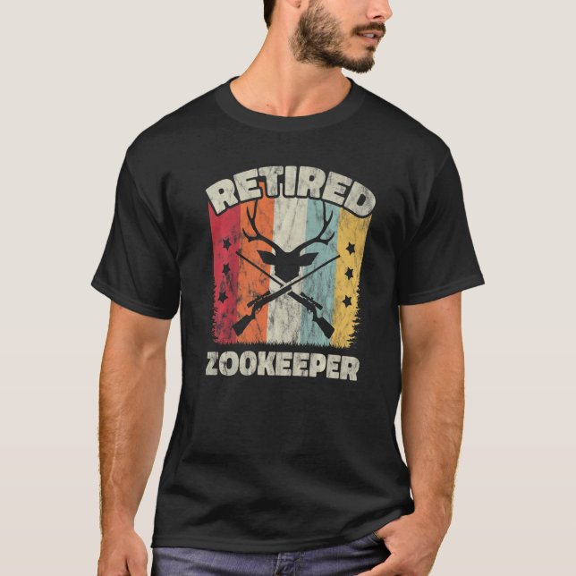 T-shirt Retirement Retired Zookeeper (Devant)