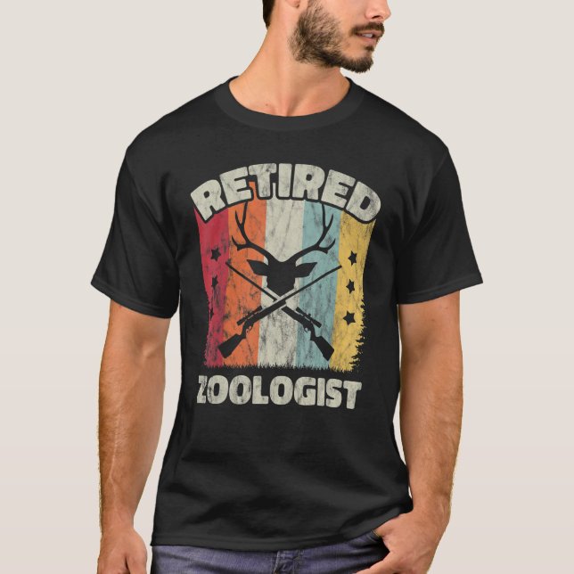 T-shirt Retirement Retired Zoologist (Devant)