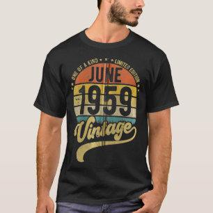 T-shirt Reto Vintage 62nd Birthday, 62 years old Born in J