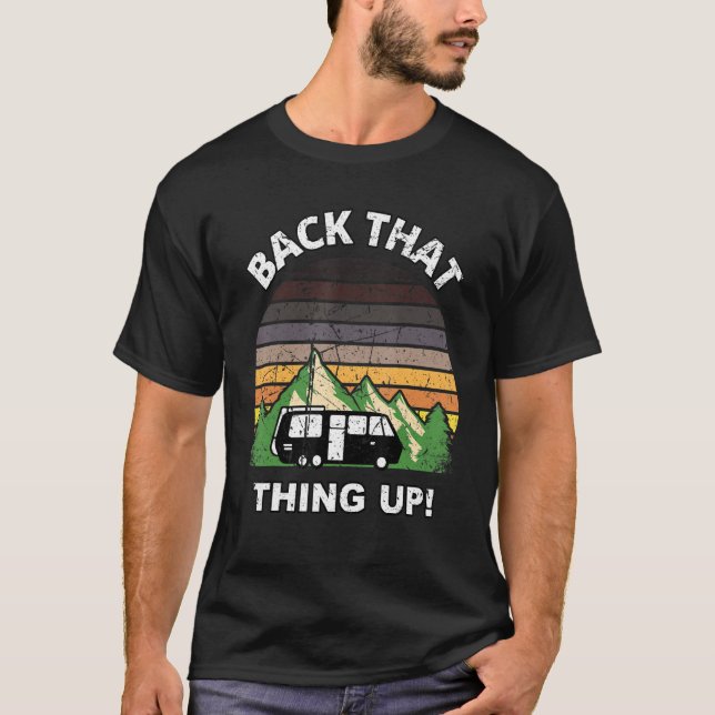 T-shirt Retour à ça Camper RV mème Camping Van Tr (Devant)