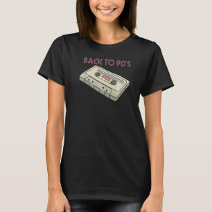 T-shirt Retour À La Cassette Vintage Mixtape Des Années 90