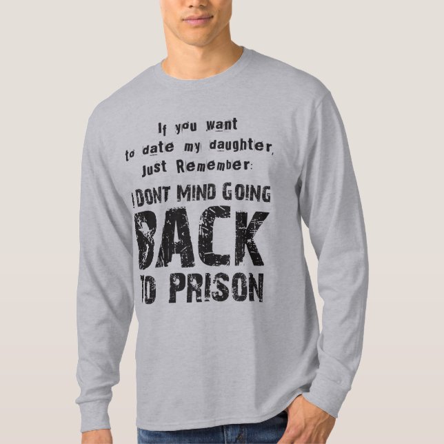 T-shirt Retour à la prison (Devant)