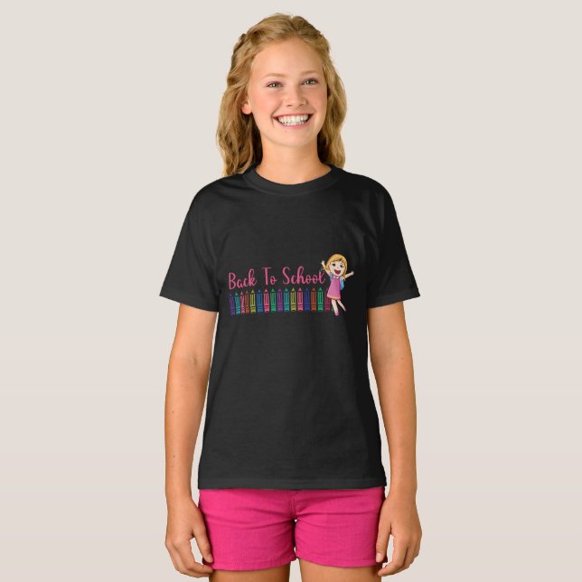T-shirt retour à l'école (Devant entier)