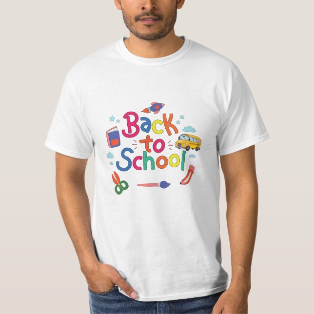 T-shirt Retour à l'école (Devant)