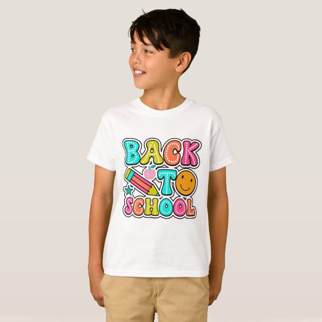 T-shirt Retour À L'École (Devant entier)