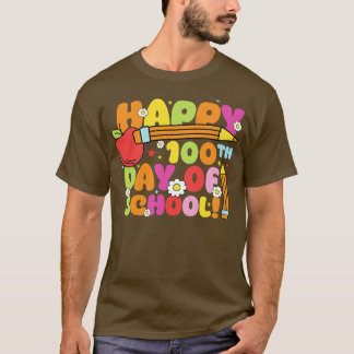 T-shirt Retour À L'École 100 Jour De L'École (375)