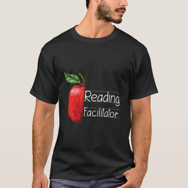 T-shirt Retour À L'École 1Er Jour De Lecture Animateur Mat (Devant)
