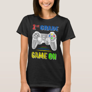 T-shirt Retour à l'école 1ère classe Jeu vidéo Joueur de p