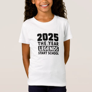 T-Shirt Retour à l'école 2025 l'année les légendes commenc