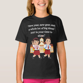 T-shirt Retour à l'école 2027 Enfants Motivation