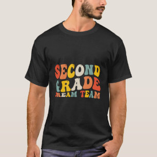 T-shirt Retour À L'École 2E Année Équipe De Rêve Enseignan