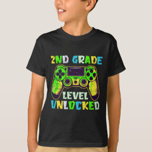 T-shirt Retour à l'école 2e année garçons joueur premier j
