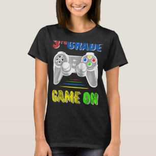 T-shirt Retour à l'école 3e 3e classe Jeu vidéo Jeu vidéo