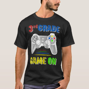 T-shirt Retour à l'école 3e 3e classe Jeu vidéo Jeu vidéo