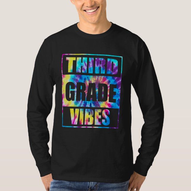 T-shirt Retour à l'école 3e année Vibes Premier jour Ensei (Devant)