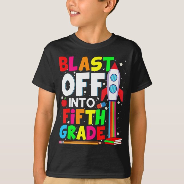 T-shirt Retour À L'École 5Ème (Devant)