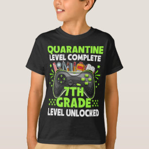 T-shirt Retour À L'École 7E Année Niveau Déverrouillé