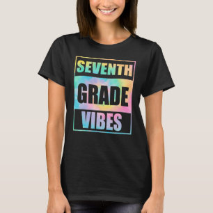 T-shirt Retour à l'école 7e année Vibes Premier jour Ensei