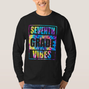 T-shirt Retour à l'école 7e année Vibes Premier jour Ensei