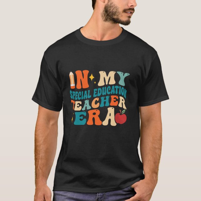 T-shirt Retour À L'École À L'Ère De Mon Enseignant Éducati (Devant)