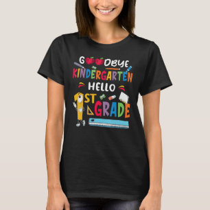 T-shirt Retour à l'école Adieu jardin d'enfants Bonjour 1è