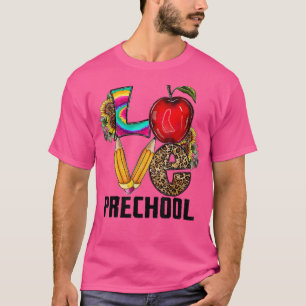 T-shirt Retour À L'École Amour Préscolaire PréK Enseignant