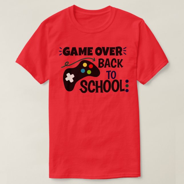T-shirt Retour à l'école amusant jeu sur enseignant étudia (Design devant)