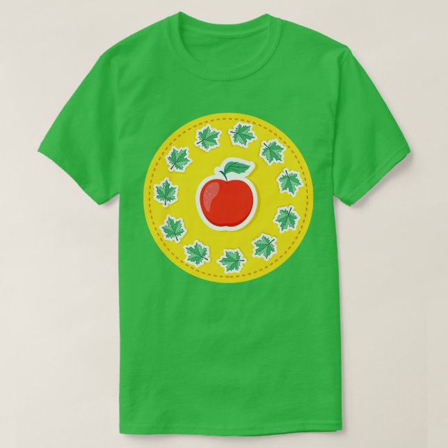 T-shirt Retour à l'école Apple (Design devant)