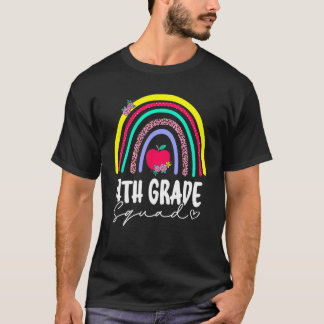 T-shirt Retour À L'École Arc-en-Ciel 4e Classe