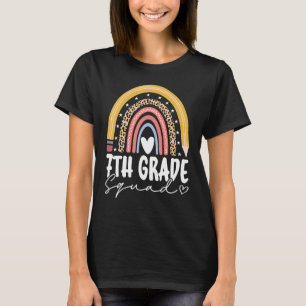 T-shirt Retour À L'École Arc-en-ciel 7e 7e Classe