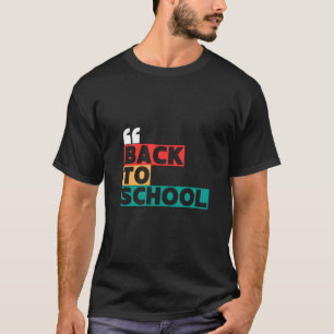 T-shirt Retour à l'école avec une touche classique et clas