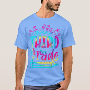T-shirt Retour À L'École Bonjour 3e Année 3e année Tee Dye