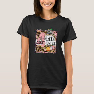 T-shirt Retour à l'école Bonjour élève de quatrième année