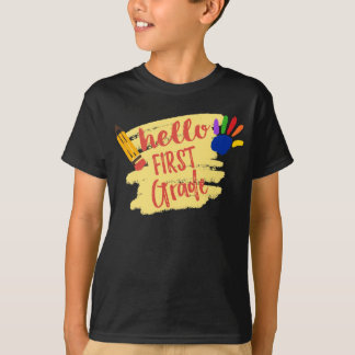 T-shirt Retour à l'école - Bonjour première année