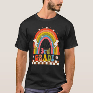 T-shirt Retour À L'École Bonjour Troisième Classe Enseigna