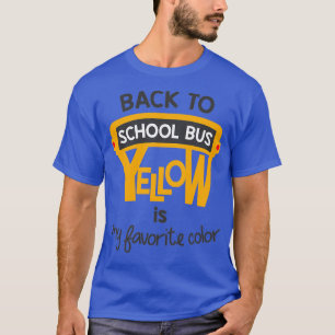 T-shirt Retour à l'école Bus Jaune