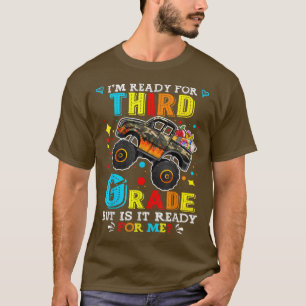 T-shirt Retour à l'école Camion Monster Je suis prêt pour