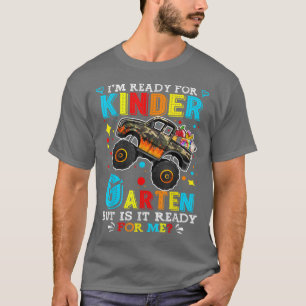 T-shirt Retour à l'école Camion Monster Je suis prêt pour